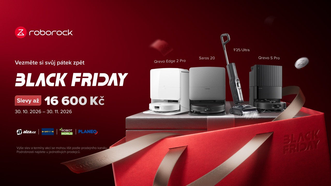 Roborock spúšťa Black Friday so zľavami až 16 600 Kč